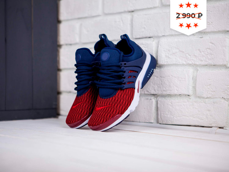 Кроссовки Nike Air Presto Flyknit ultra burgundy/blue