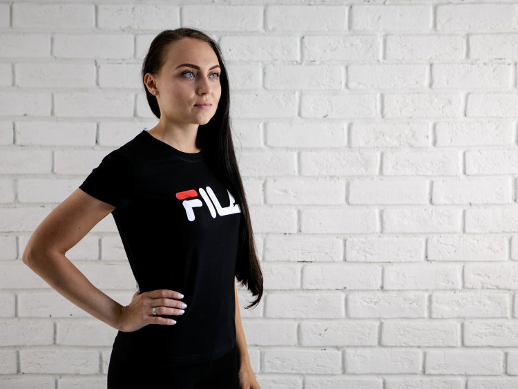 Футболка Fila black женская