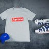 Футболка Supreme gray