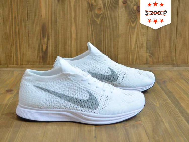 Кроссовки Nike Flyknit Racer white