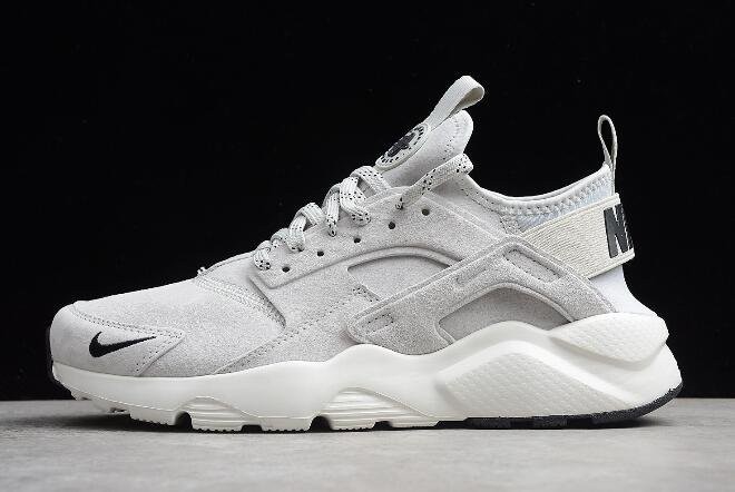 Кроссовки Nike Air Huarache Run Ultra Suede ID Grey/Black-White